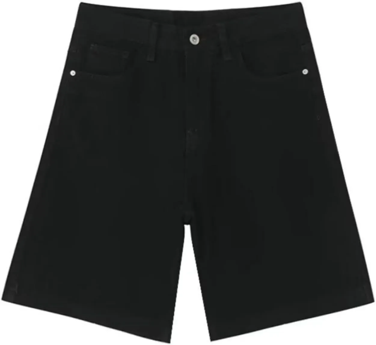 CUTEGAL Unisex Jorts Women Mid Rise Denim Shorts Wide Leg Baggy Jeans Men Casual Streetwear Y2k Pants