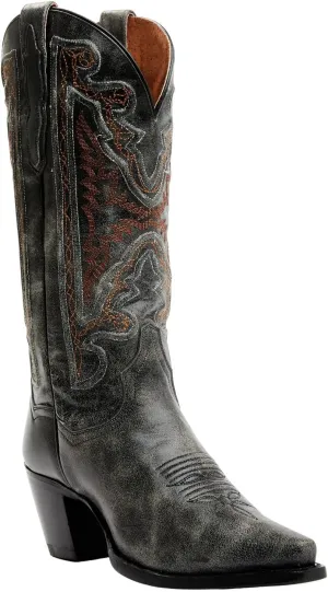 Dan Post Women's Atomic Vintage Embroidered Tall Western Boot Snip Toe - Dp80175
