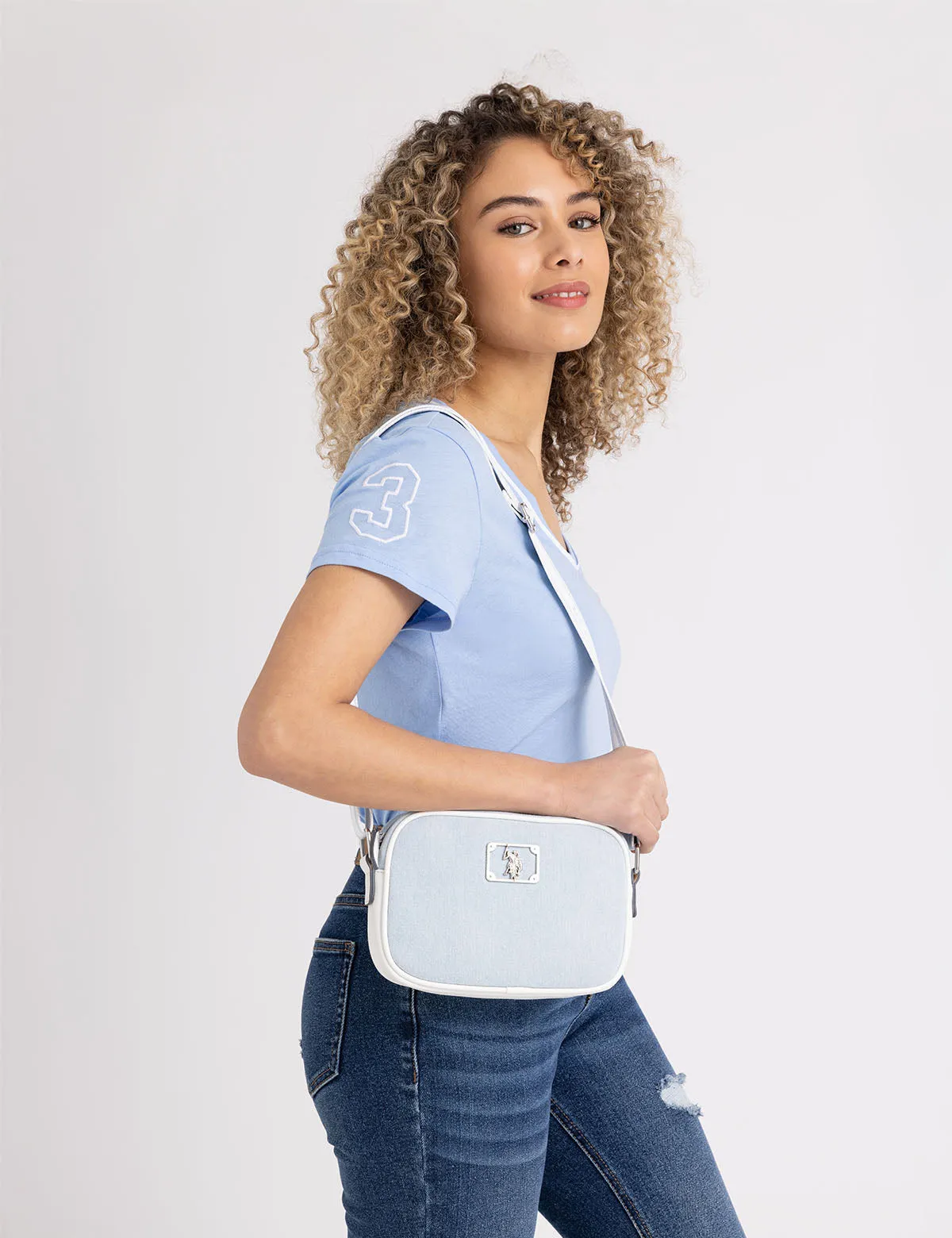 DENIM CROSSBODY BAG