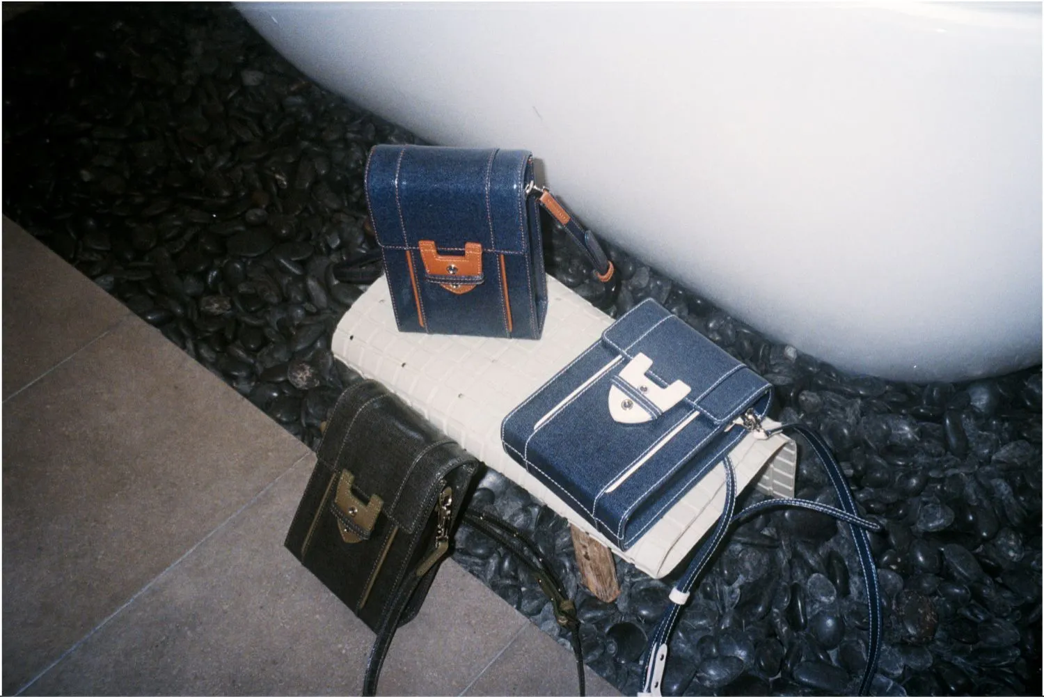 Denim Crossbody Bag