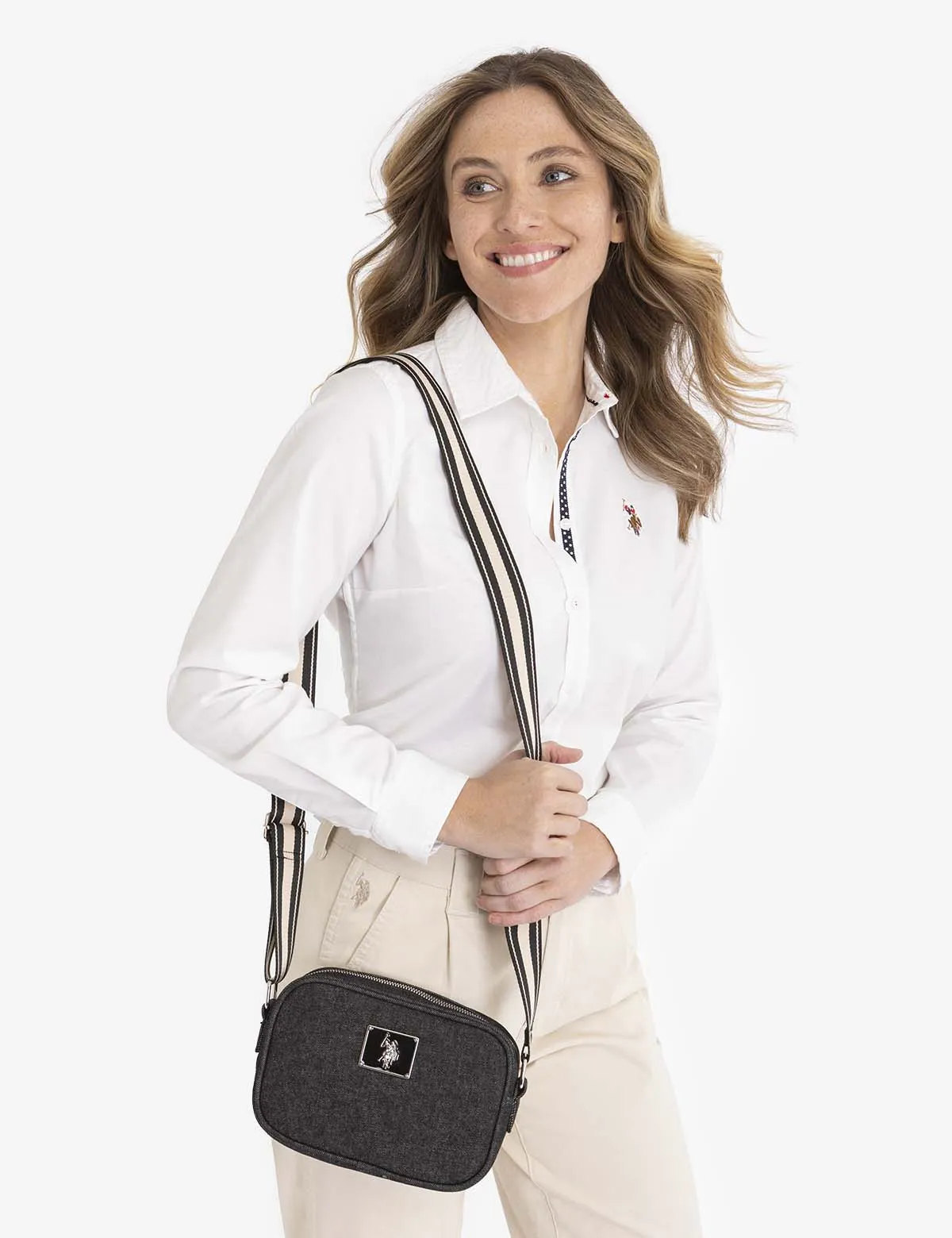 DENIM CROSSBODY BAG