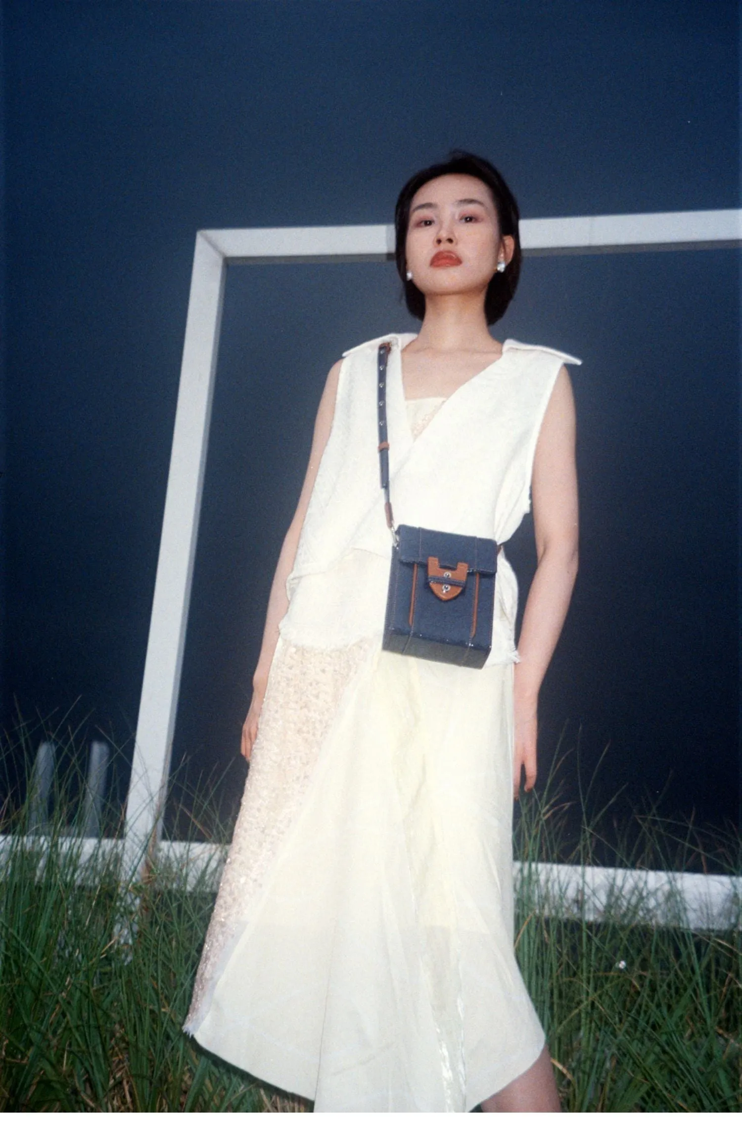 Denim Crossbody Bag