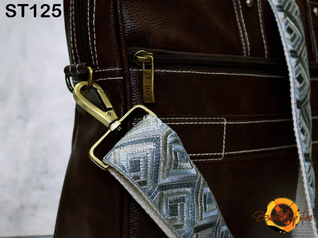 Detachable Sling Bag Strap Purse Strap Custom Embroidery Messenger Crossbody Strap Handbag Embroidered Replacement Boho Guitar Strap Gift
