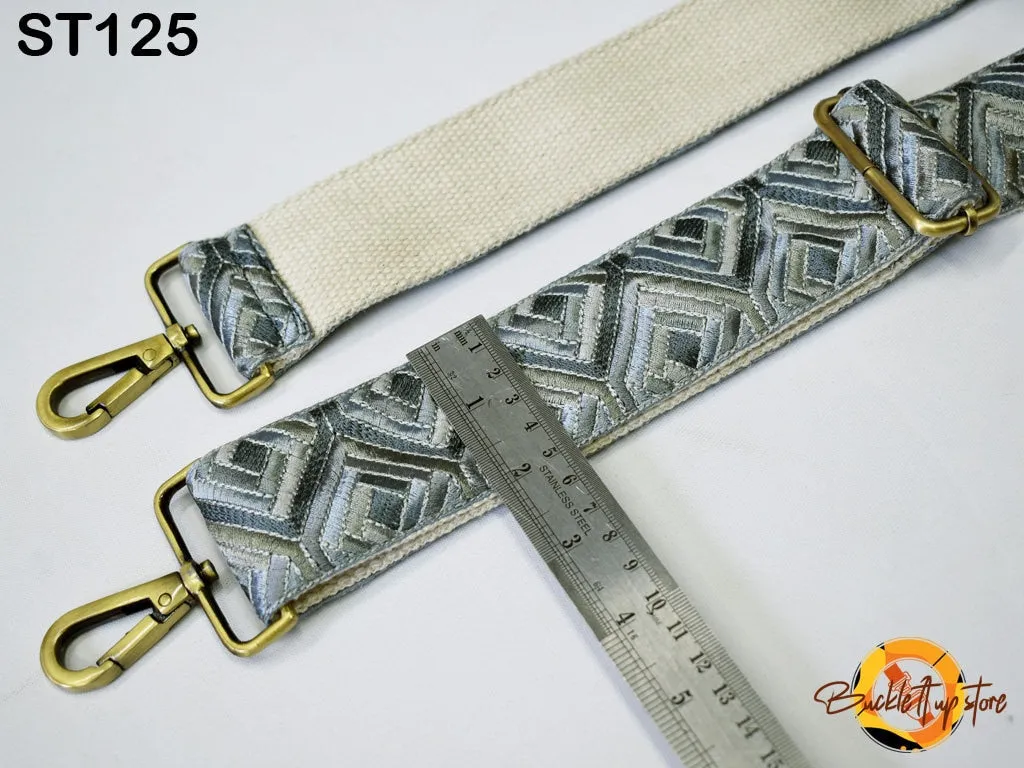 Detachable Sling Bag Strap Purse Strap Custom Embroidery Messenger Crossbody Strap Handbag Embroidered Replacement Boho Guitar Strap Gift