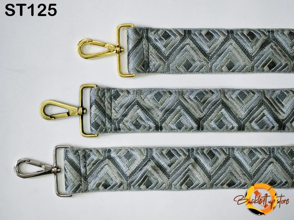 Detachable Sling Bag Strap Purse Strap Custom Embroidery Messenger Crossbody Strap Handbag Embroidered Replacement Boho Guitar Strap Gift