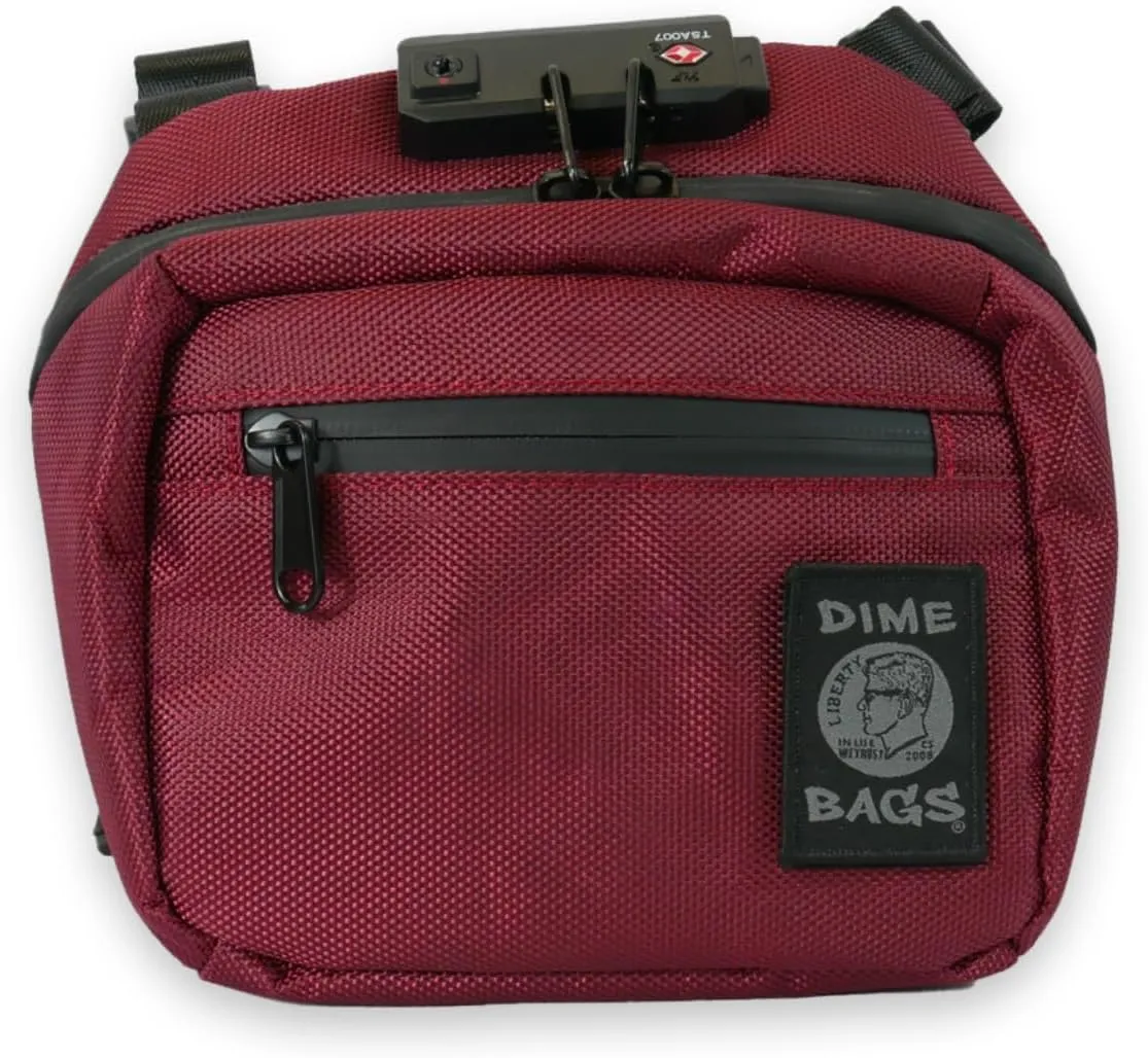 DIME BAGS The Operator chest bag with Activated Carbon (Oxblood)