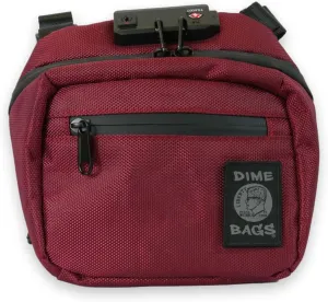 DIME BAGS The Operator chest bag with Activated Carbon (Oxblood)
