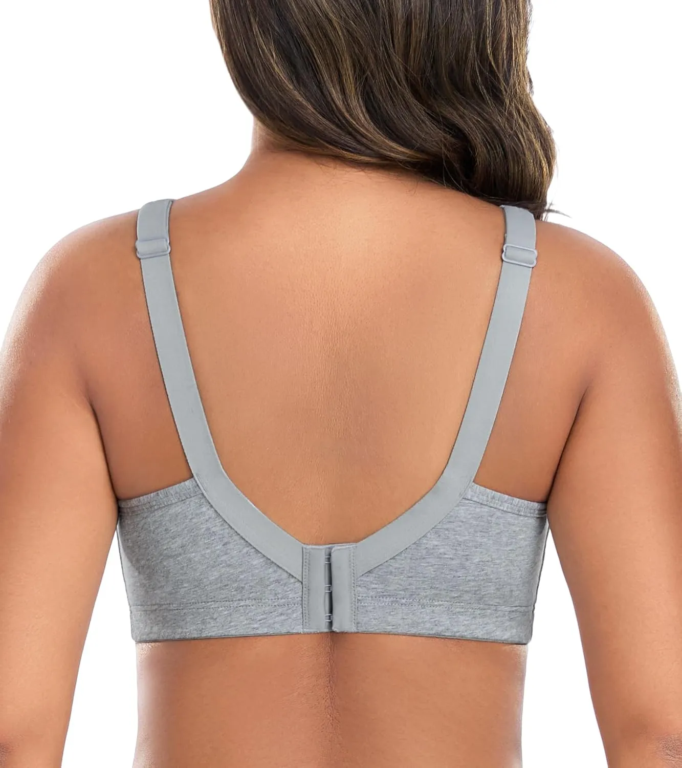 DotVol Women's Comfort Embroidered Lace Non Foam Wirefree Lift Cotton Everyday Bra