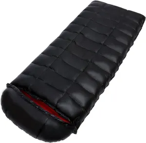Double Warm Goose Down Sleeping Bag for Adults - Outdoor Camping & Quilting for Two Purposes