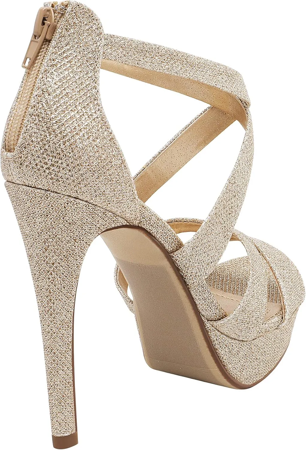 DREAM PAIRS Women's High Heel Platform Dress Pump Sandals