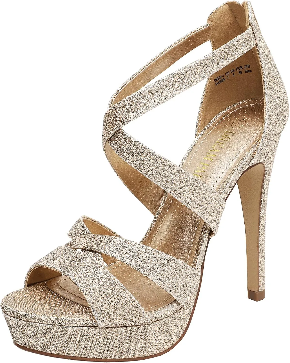 DREAM PAIRS Women's High Heel Platform Dress Pump Sandals