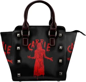 DWomen's Pu Leather Handbag Rivet Shoulder Bag Fashion Studded Top Handle Satchel Crossbody Tote Bag Punk Bag Purse