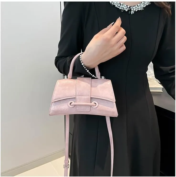 Edgy Sweetheart Shoulder Bag Sling bag Glossy Leather Quality Crossbody Bag Stylish Women Bag Simple and Graceful for Women