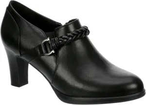 Elyssa - Women's Low Cut Chunky Heeled Ankle Bootie