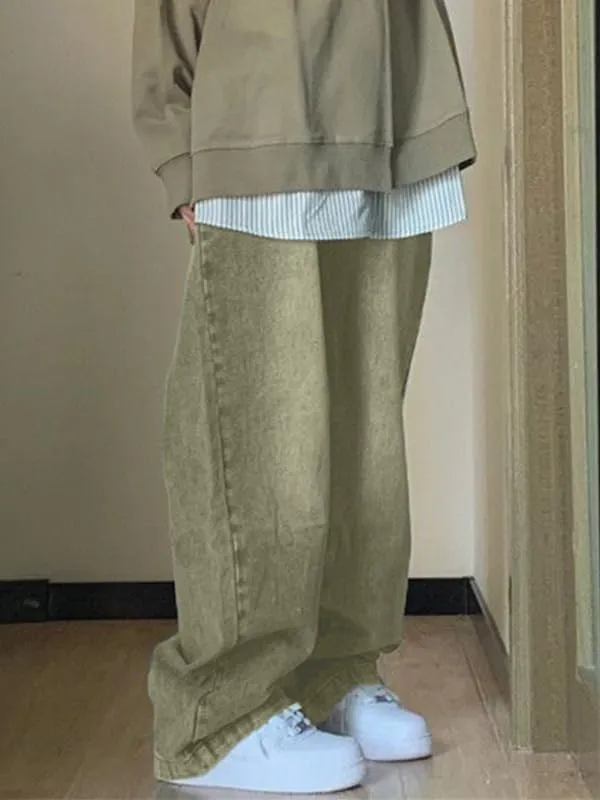 EMMIOL Denim Jeans for Women Wide Leg Jeans Low Waist Baggy Jeans for Women Loose Boyfriends Jeans Denim Pants Y2K 90S