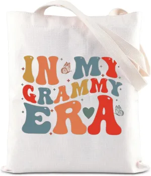 ENSIANTH Grammy Shoulder Bag Mothers Day Gift Grandma Tote Bag Grandmother Life Gift New Grammy Gift In My Grammy Era Gift