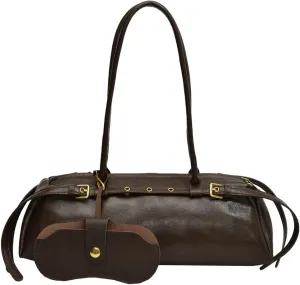 Epsion Shoulder Bag for Women Large Shoulder Bag Slouchy Bag Retro Brown Tote Purse with Zipper Closure Work Travel 2025