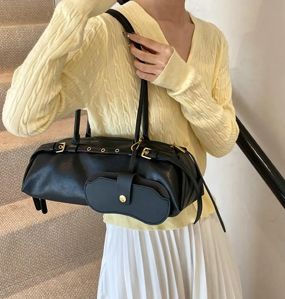 Epsion Shoulder Bag for Women Large Shoulder Bag Slouchy Bag Retro Brown Tote Purse with Zipper Closure Work Travel 2025