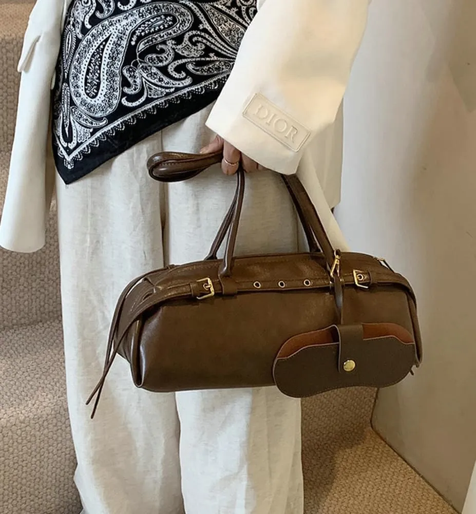 Epsion Shoulder Bag for Women Large Shoulder Bag Slouchy Bag Retro Brown Tote Purse with Zipper Closure Work Travel 2025