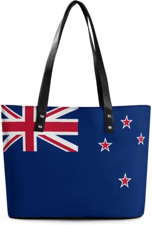 Eye-Catching New Zealand Flag Tote Handbag Women Spacious Design for Travel and Work