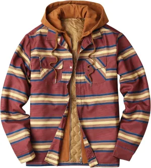 Flannel Jackets for Men Men's Button Down Regular Fit Long Sleeve Plaid Flannel Casual Shirts Men's Cotton Flannel Shirt