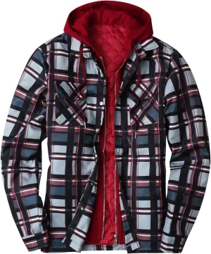 Flannel Jackets for Men Men's Button Down Regular Fit Long Sleeve Plaid Flannel Casual Shirts Men's Cotton Flannel Shirt