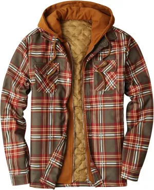 Flannel Jackets for Men Men's Button Down Regular Fit Long Sleeve Plaid Flannel Casual Shirts Men's Cotton Flannel Shirt