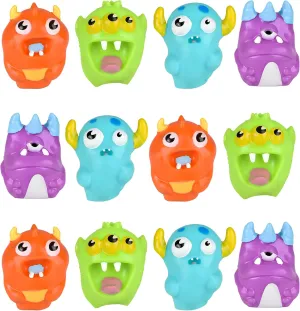 Forest & Twelfth Stretchy Monster Finger Puppets for Kids – 12 Pack Monster Toy for Tiny Hands – Finger Puppet Kids Party Favors - Finger Toys for Halloween, Spooky Toys for Birthday Goodie Bags