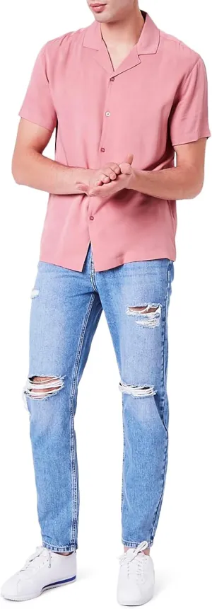 Forever 21 Men's Distressed Straight-Leg Jeans