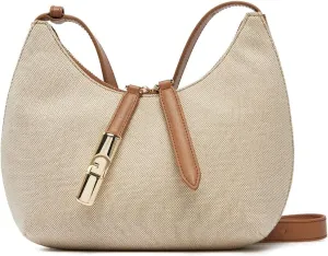 Furla Goccia Naturale-Brandy Shoulder Bag (WB01634-BX3542-3331S-1-007), Natural-Brandy, S