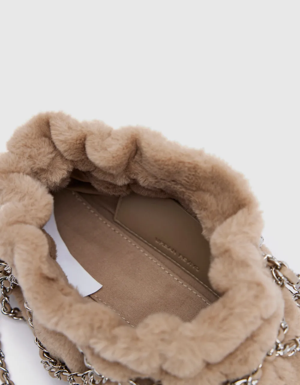Furry Chained Shoulder Bag