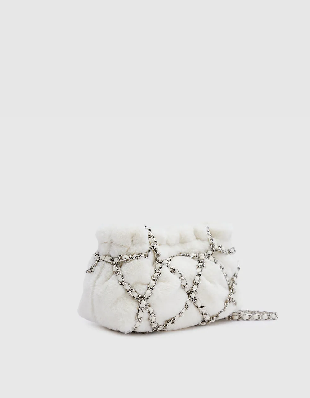 Furry Chained Shoulder Bag