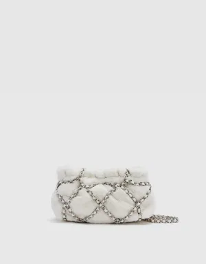 Furry Chained Shoulder Bag
