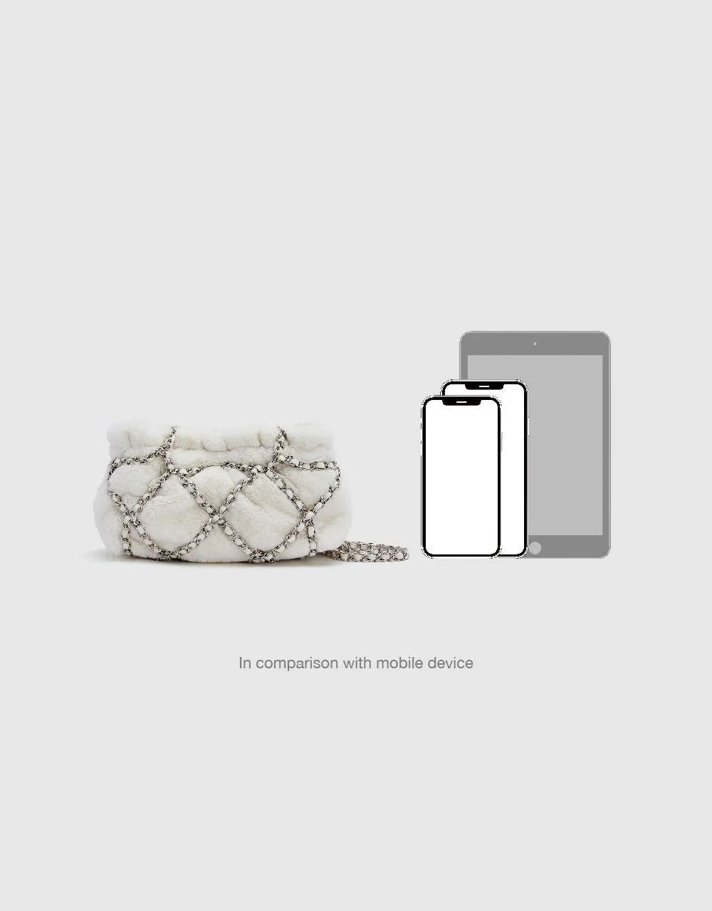 Furry Chained Shoulder Bag