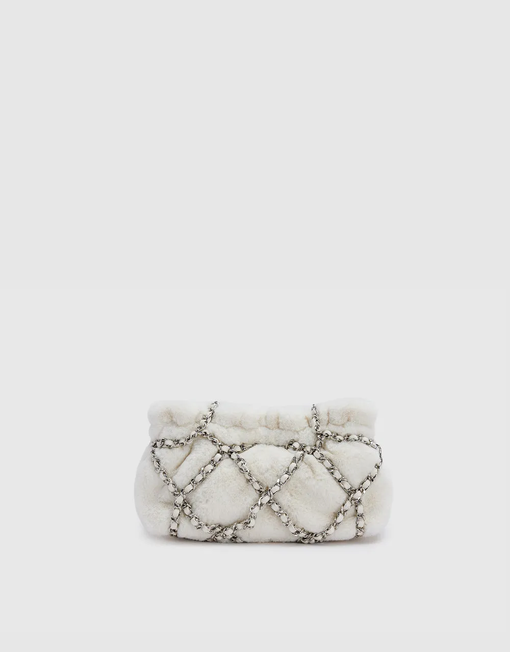 Furry Chained Shoulder Bag