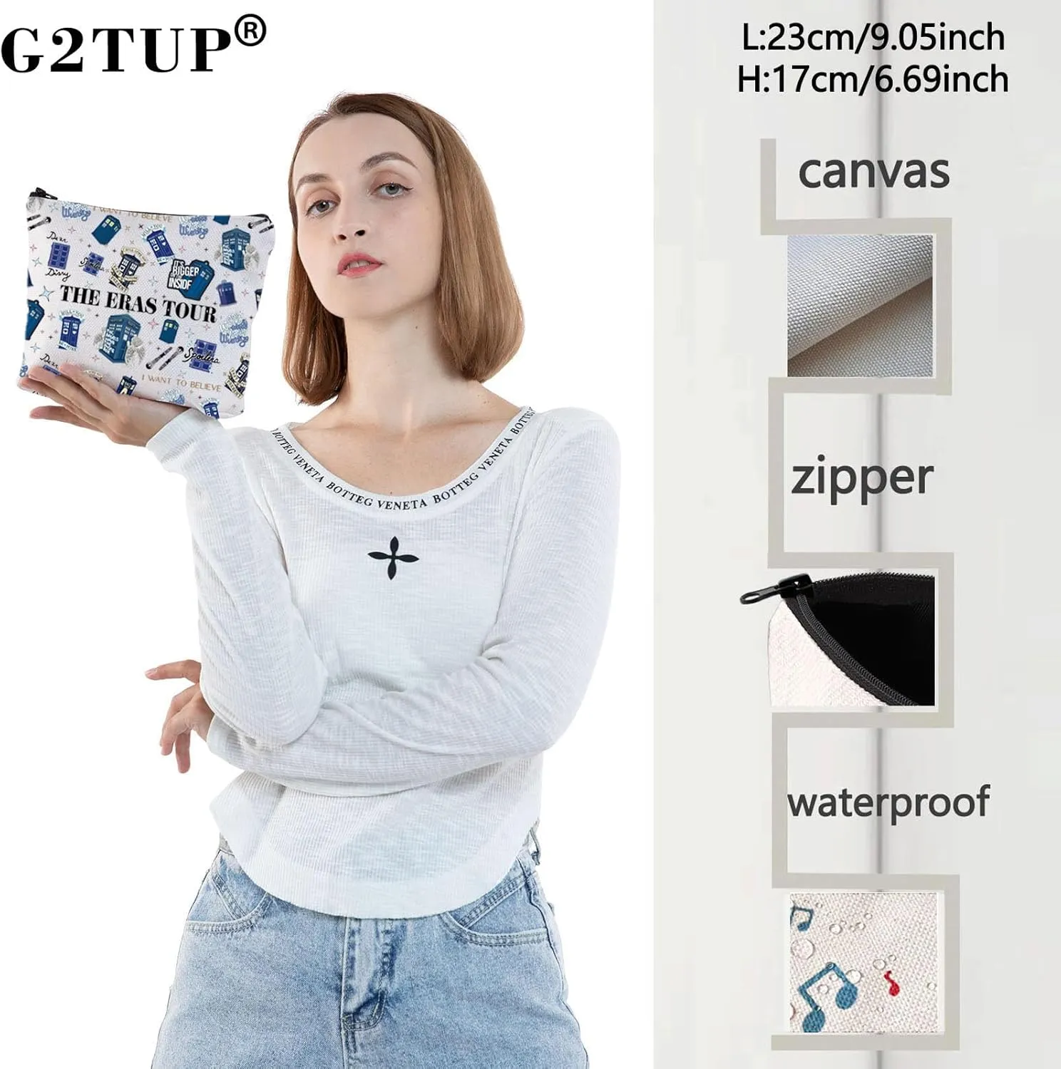 G2TUP Police Box Tote Bag Rose Tyler‌ & Rory Williams‌ Movie Fans Gift Police Box Tour Shoulder Bag Policeman Box Merchandise