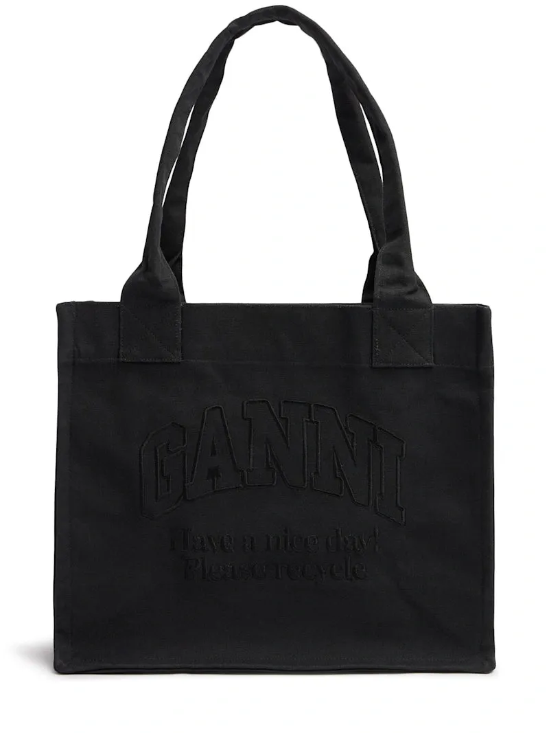 GANNI Canvas Tote Bag