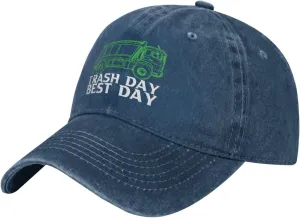 Garbage Day is The Best Day Baseball Cap for Men Women Fashionable Adjustable Denim Hat
