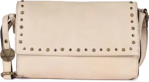 Genuine Italian Leather Boho Studded Crossbody Shoulder Bag - Stylish, Durable, & Perfect for Everyday Use for women