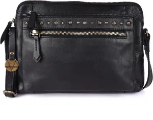 Genuine Italian Leather Boho Studded Shoulder Sling Bag - Stylish, Durable, & Perfect for Everyday Use for women