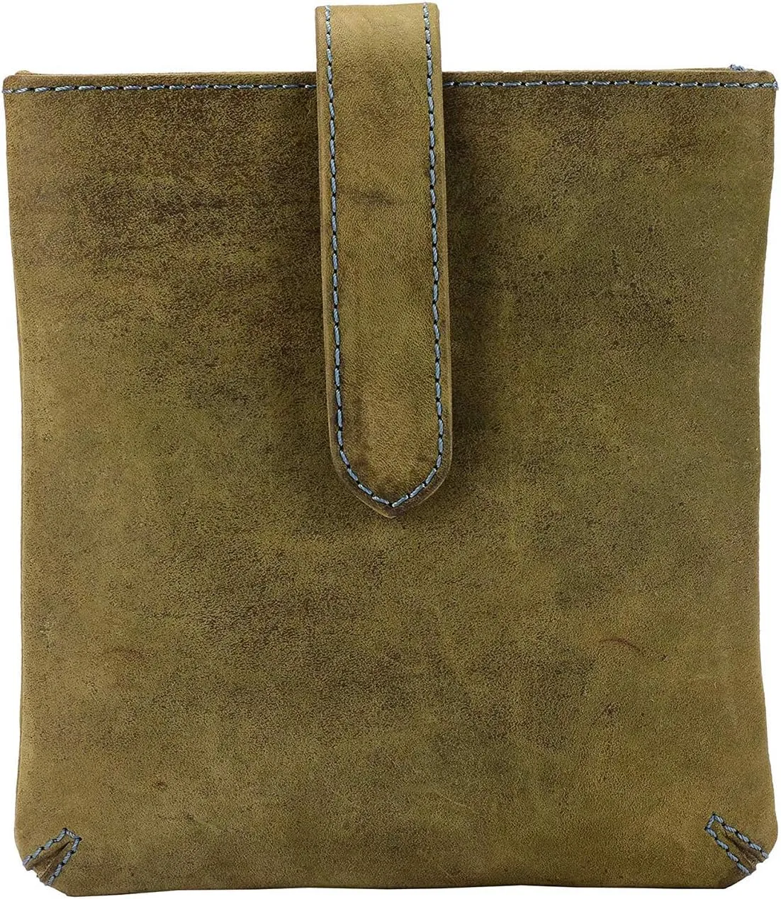 Genuine Leather Crossbody Bags for Women | Ladies Satchel Over The Shoulder Purse | Handmade Top Grain Women’s Cross Body Small Sling Bag (Green)