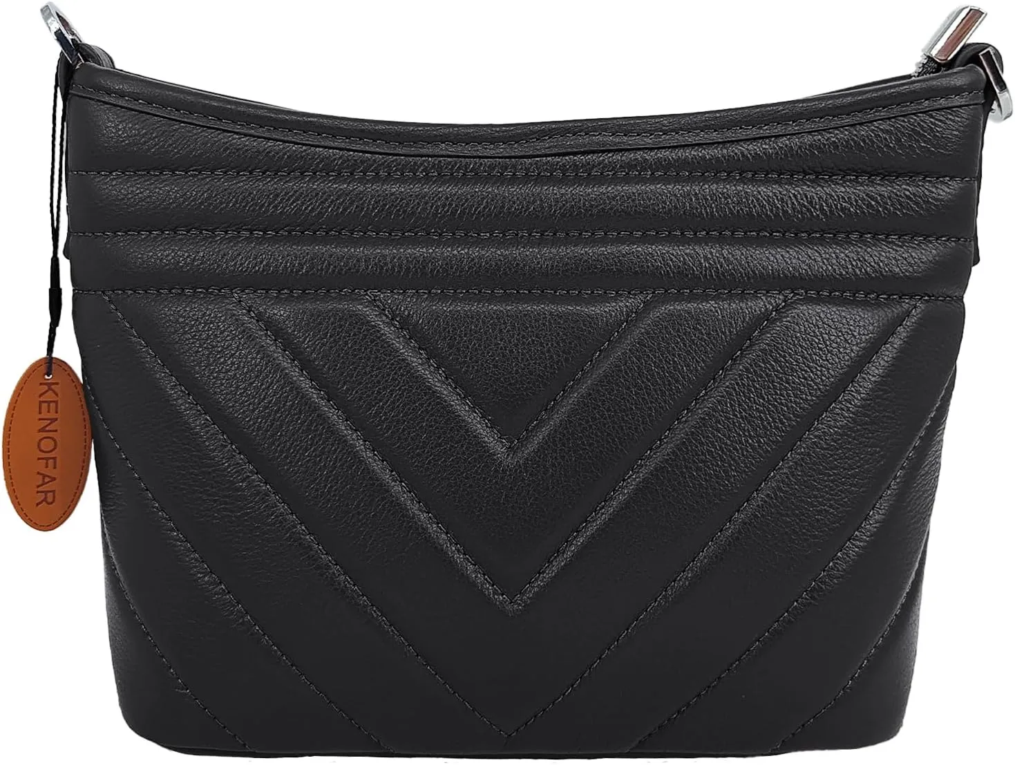 Genuine Leather Tote Bag for Women, Casual Leather Chain Armpit and Spacious Shoulder Bag