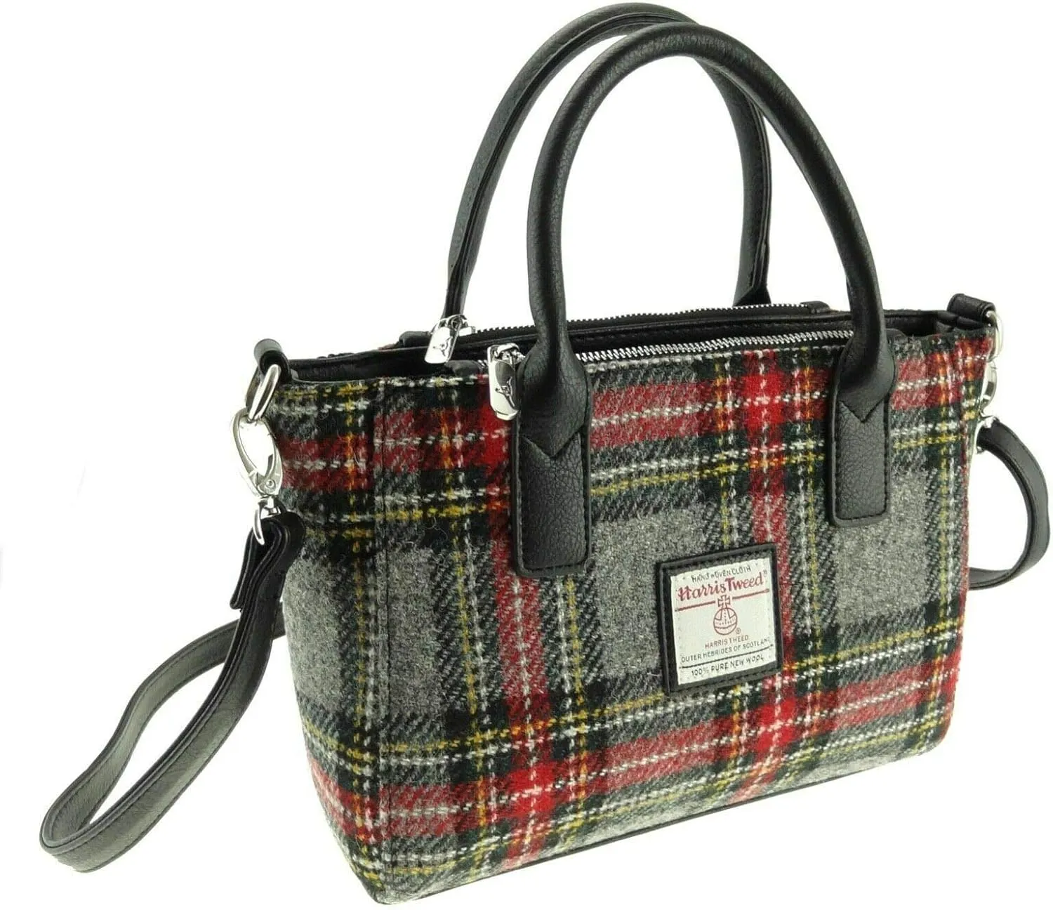 Glen Appin Harris Tweed Bag - Brora LB1228 Col 96 Small Tote Bag, Col 96, Small