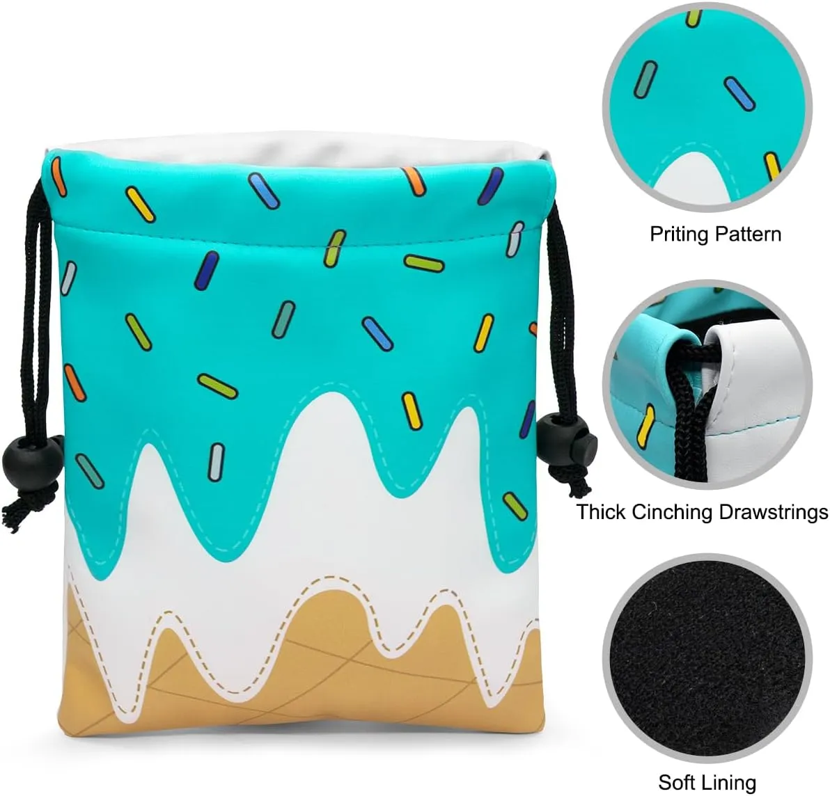 Golf Valuables Pouch - Leather Tee Pouch with Drawstring Closure, Portable Golf Accessories