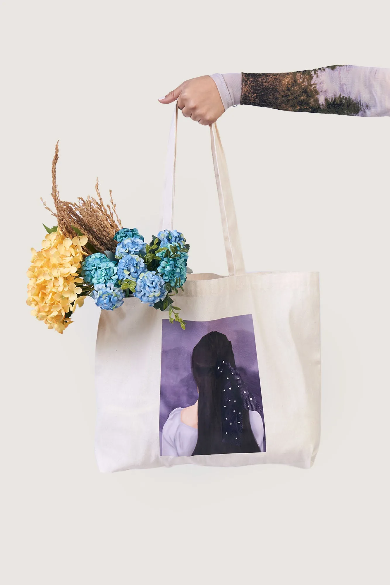 Graphic Canvas Tote Bag