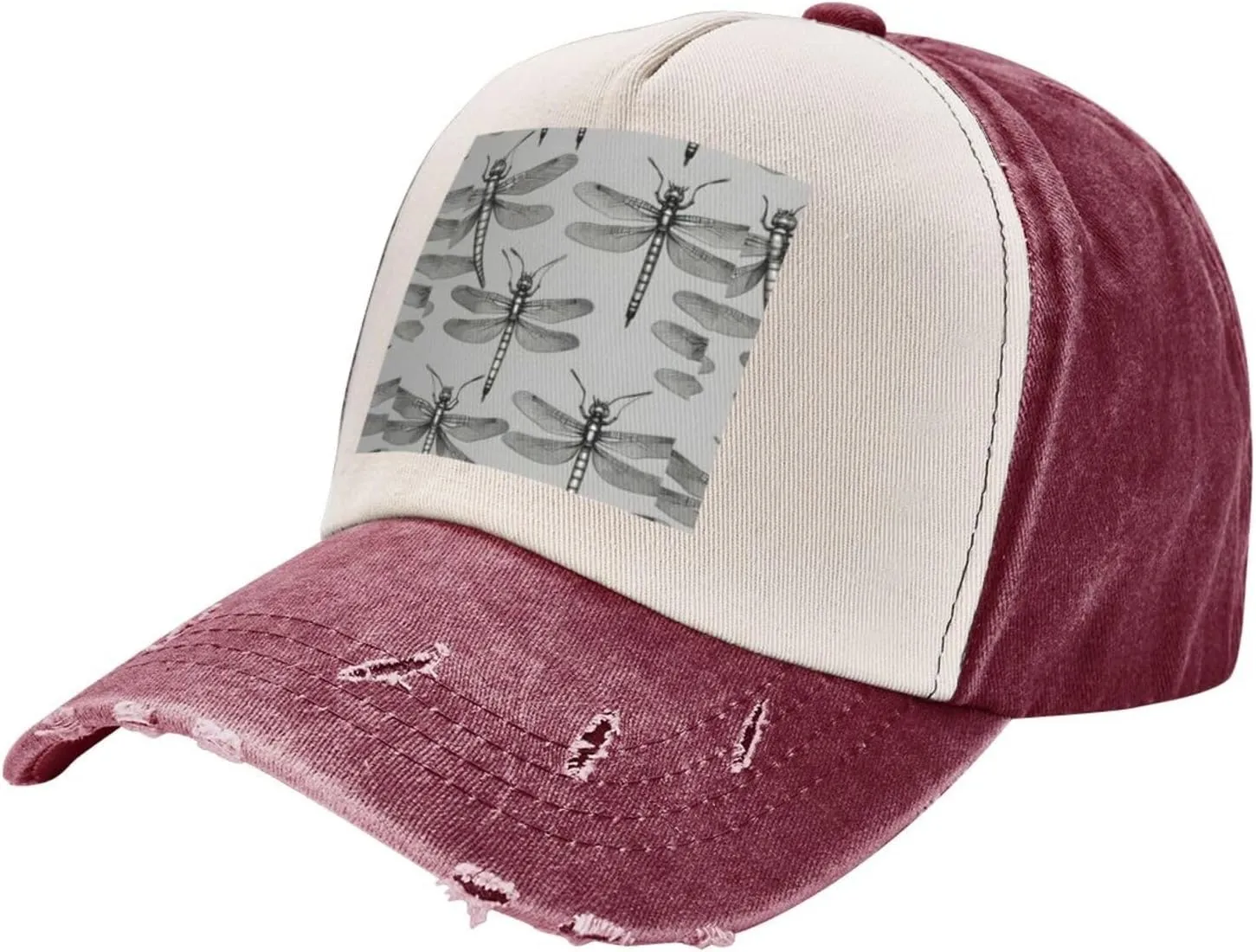 Greece Map Stylish Sports Hat in Denim,Adjustable, Breathable,for Daily Wear and Outdoor Activities