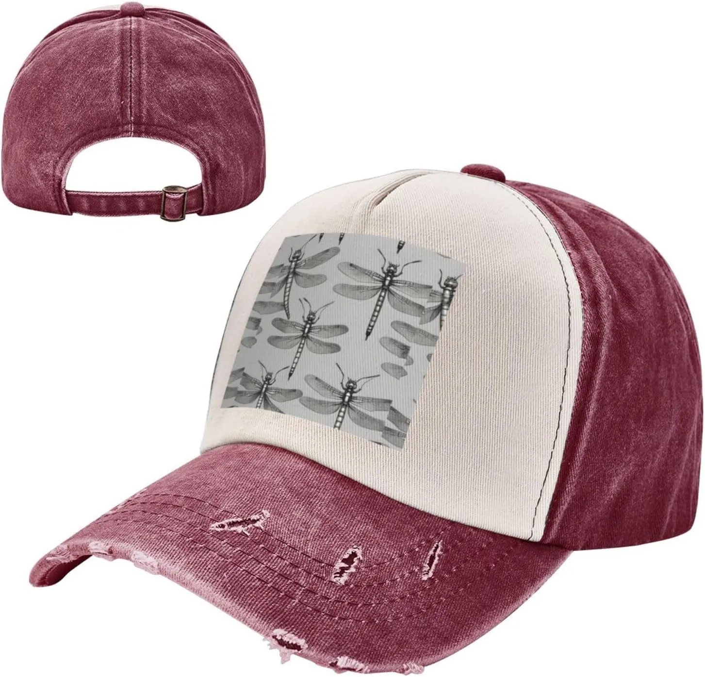Greece Map Stylish Sports Hat in Denim,Adjustable, Breathable,for Daily Wear and Outdoor Activities