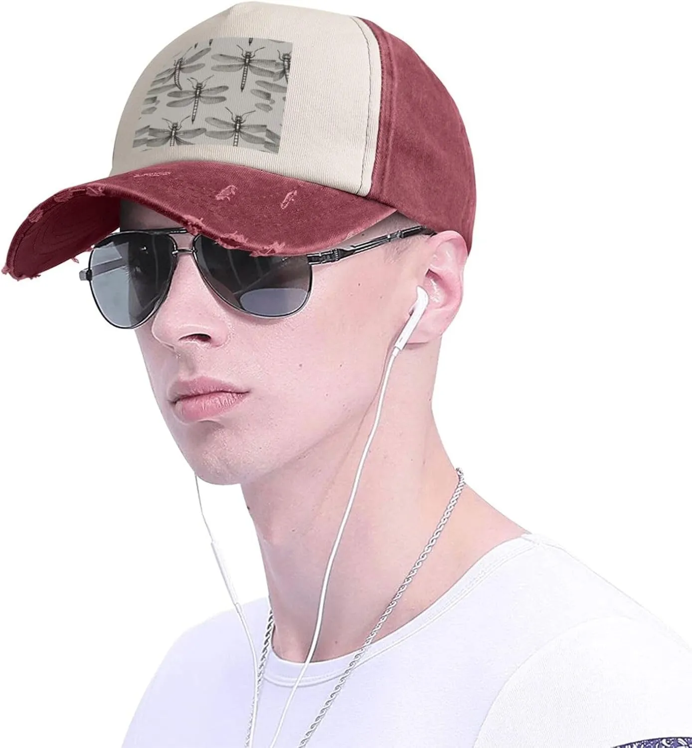 Greece Map Stylish Sports Hat in Denim,Adjustable, Breathable,for Daily Wear and Outdoor Activities
