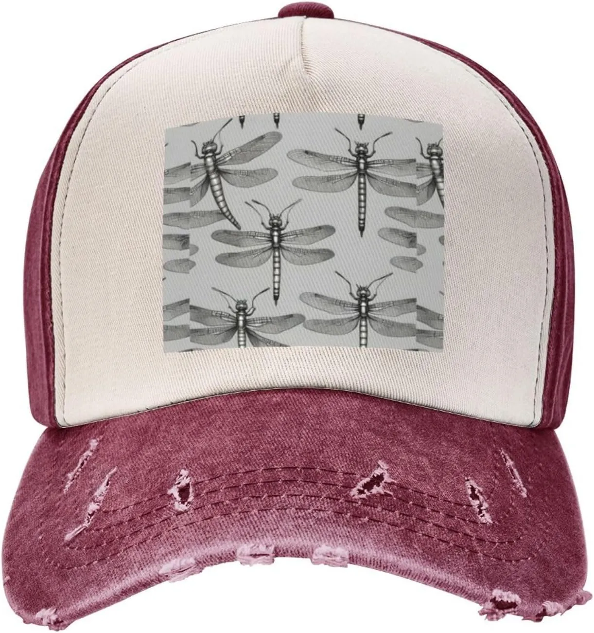 Greece Map Stylish Sports Hat in Denim,Adjustable, Breathable,for Daily Wear and Outdoor Activities