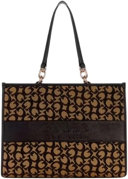 GUESS Factory Women's Myrtille Jacquard Logo Tote